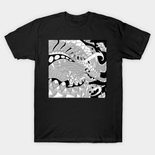 grey kaiju kraken ecopop T-Shirt